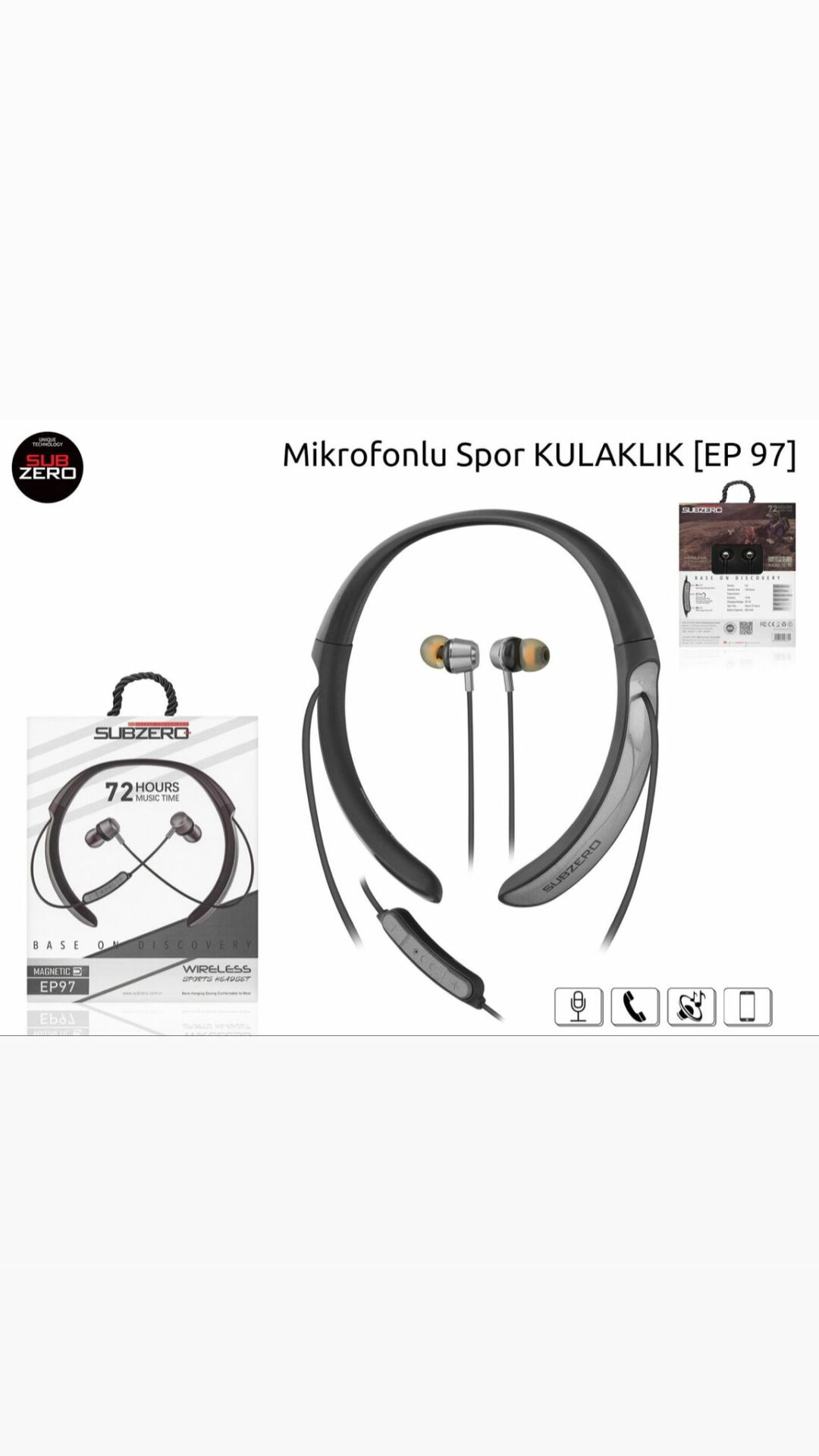 SUBZERO EP97 BLUETOOTH SPORCU KULAKLIK