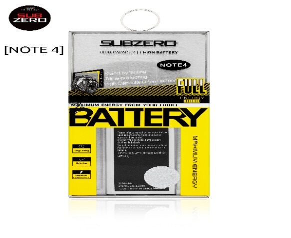 SUBZERO SAMSUNG NOTE 4 BATARYA