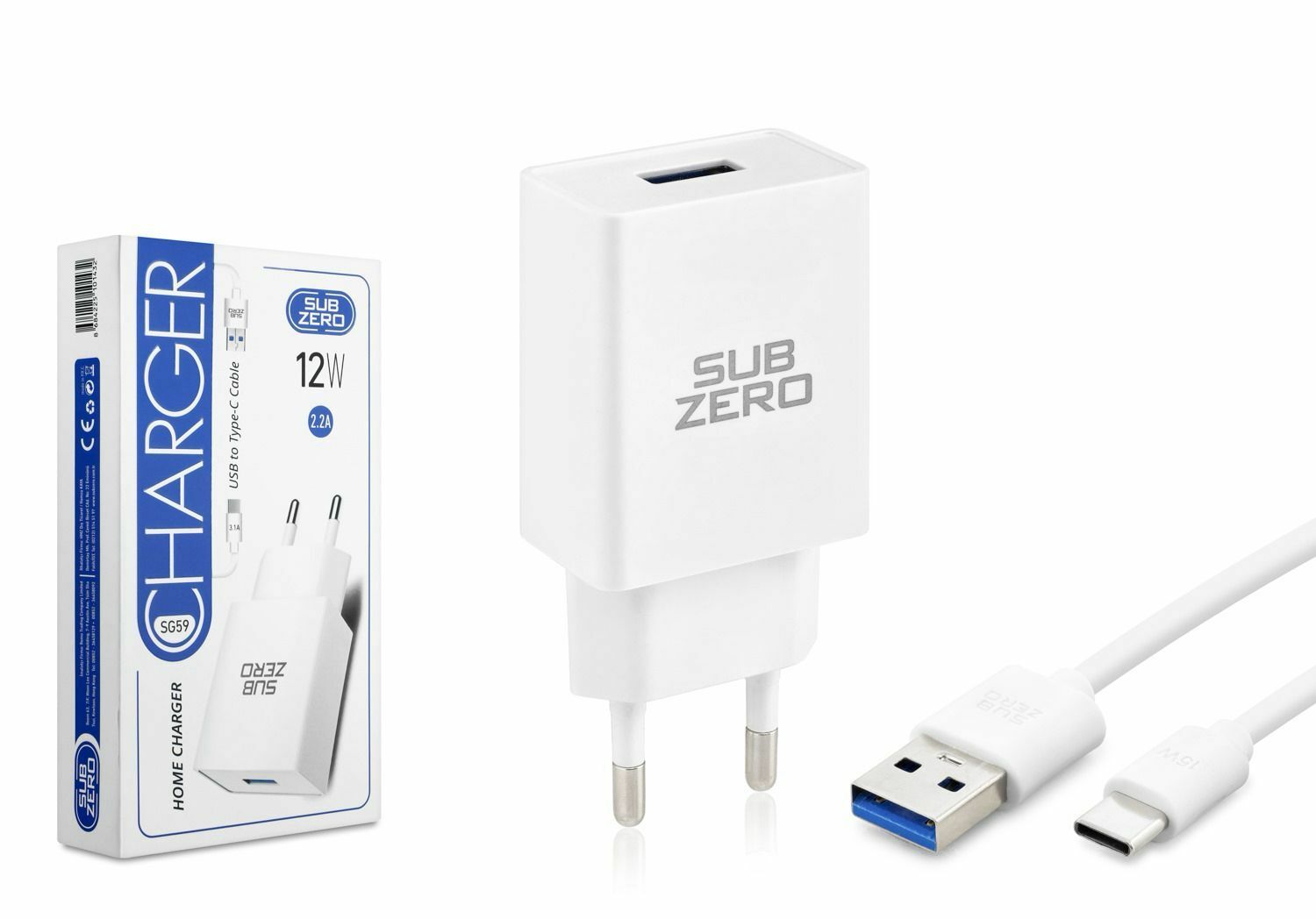 SUBZERO SG59 2.2A TYPE-C ŞARJ ŞET