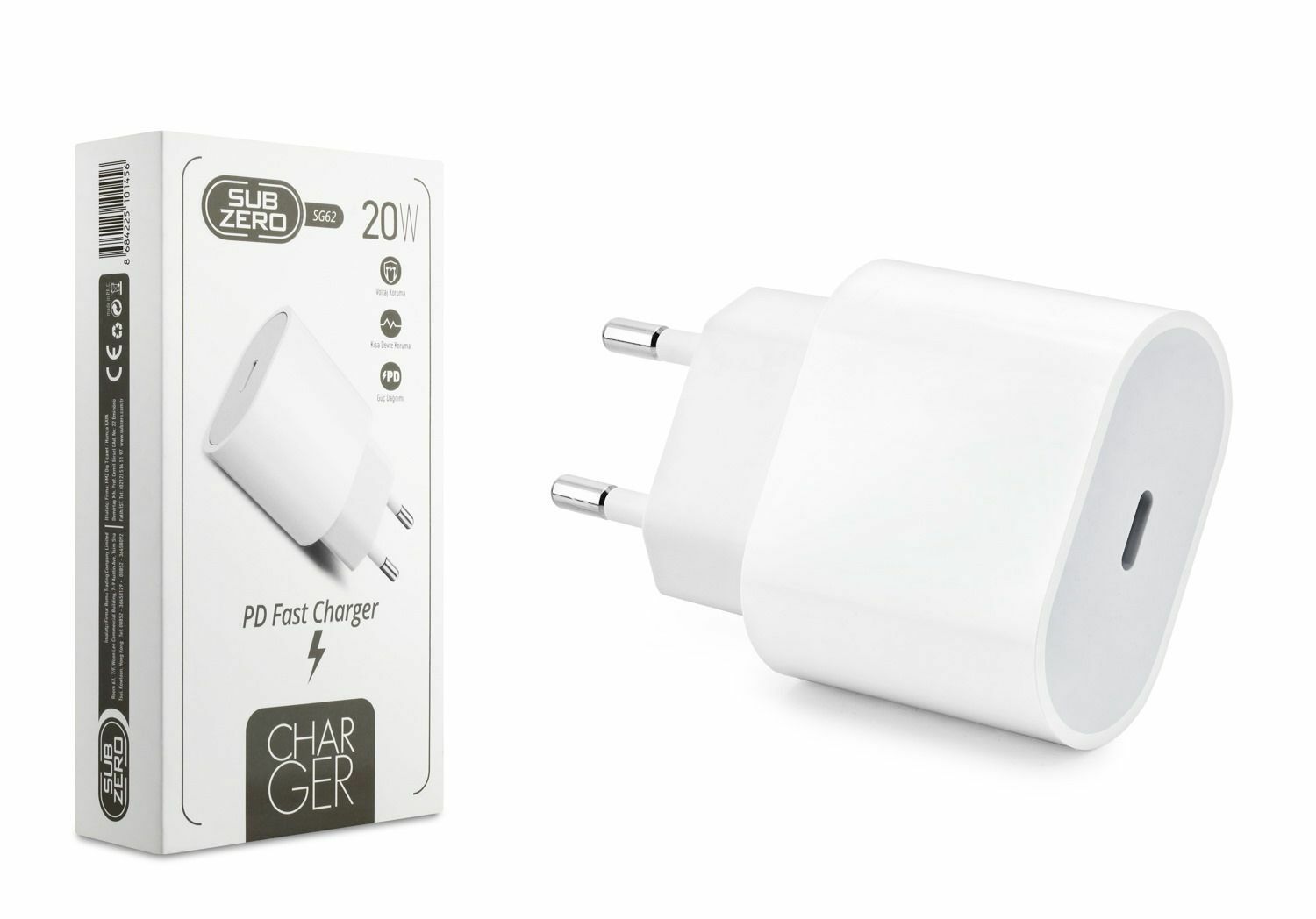 SUBZERO SG62 20W PD ŞARJ BAŞLIK