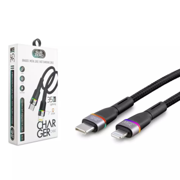 CL16 35W TYPE-C TO LİGHTNİNG METAL IŞIKLI USB