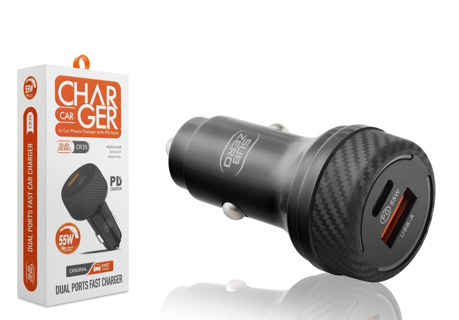 SUBZERO CR35 55W PD USB TURBO OTO BAŞLIK