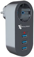 FULLTECH FTR03 AKIM KORUMALI PRİZ 3X USB